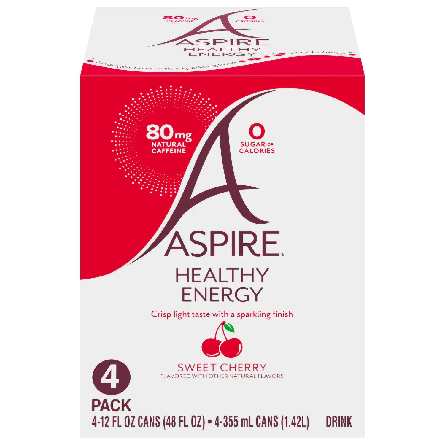 Aspire Healthy Energy Drink Dark Cherry Lime 12 oz Cans Shop Diet & fitness at HEB