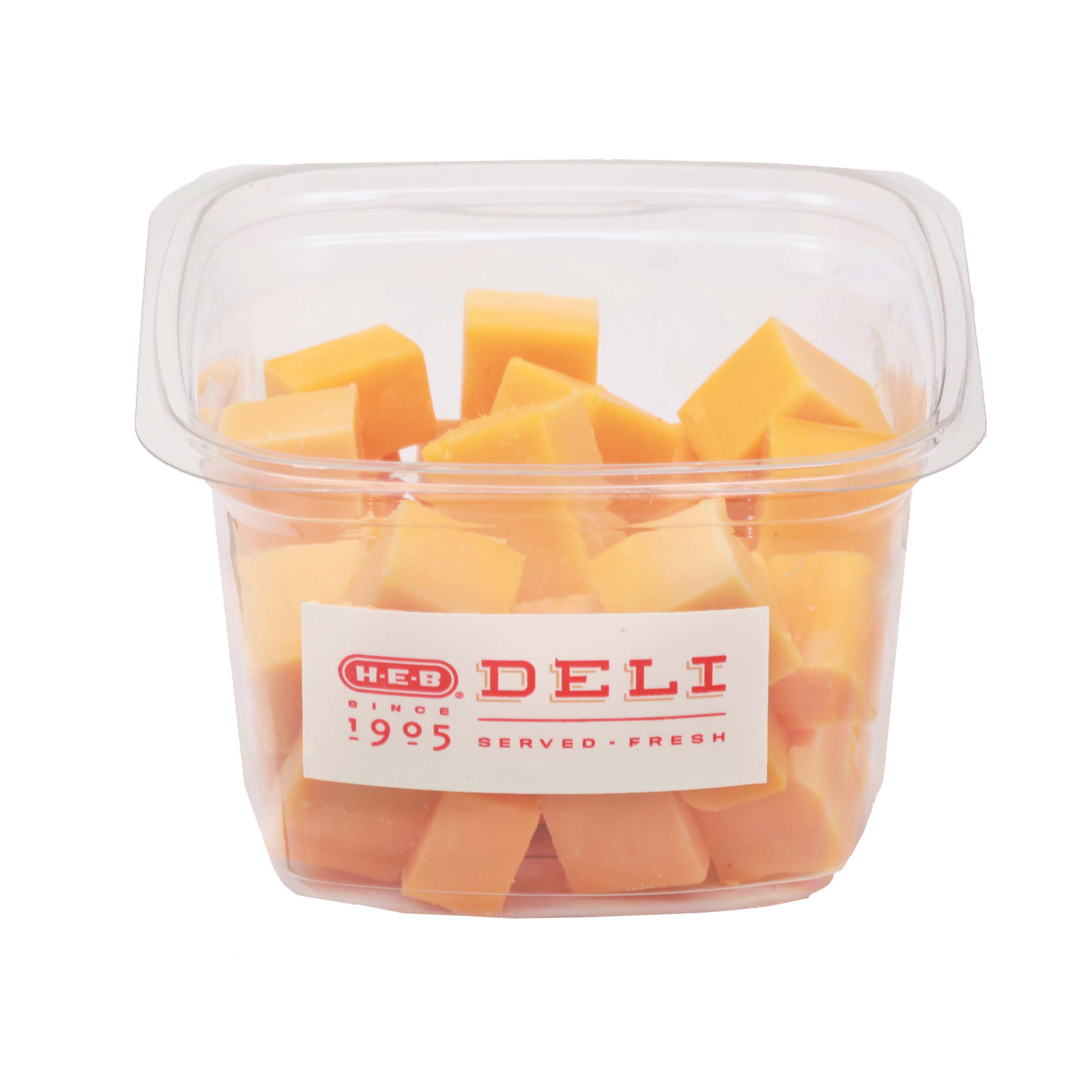 H-E-B Deli Post Oak Smoked Gouda Cheese Cubes, Avg. 0.48 lb