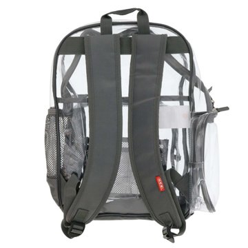 H-E-B Clear Backpack with Black Trim, 17"