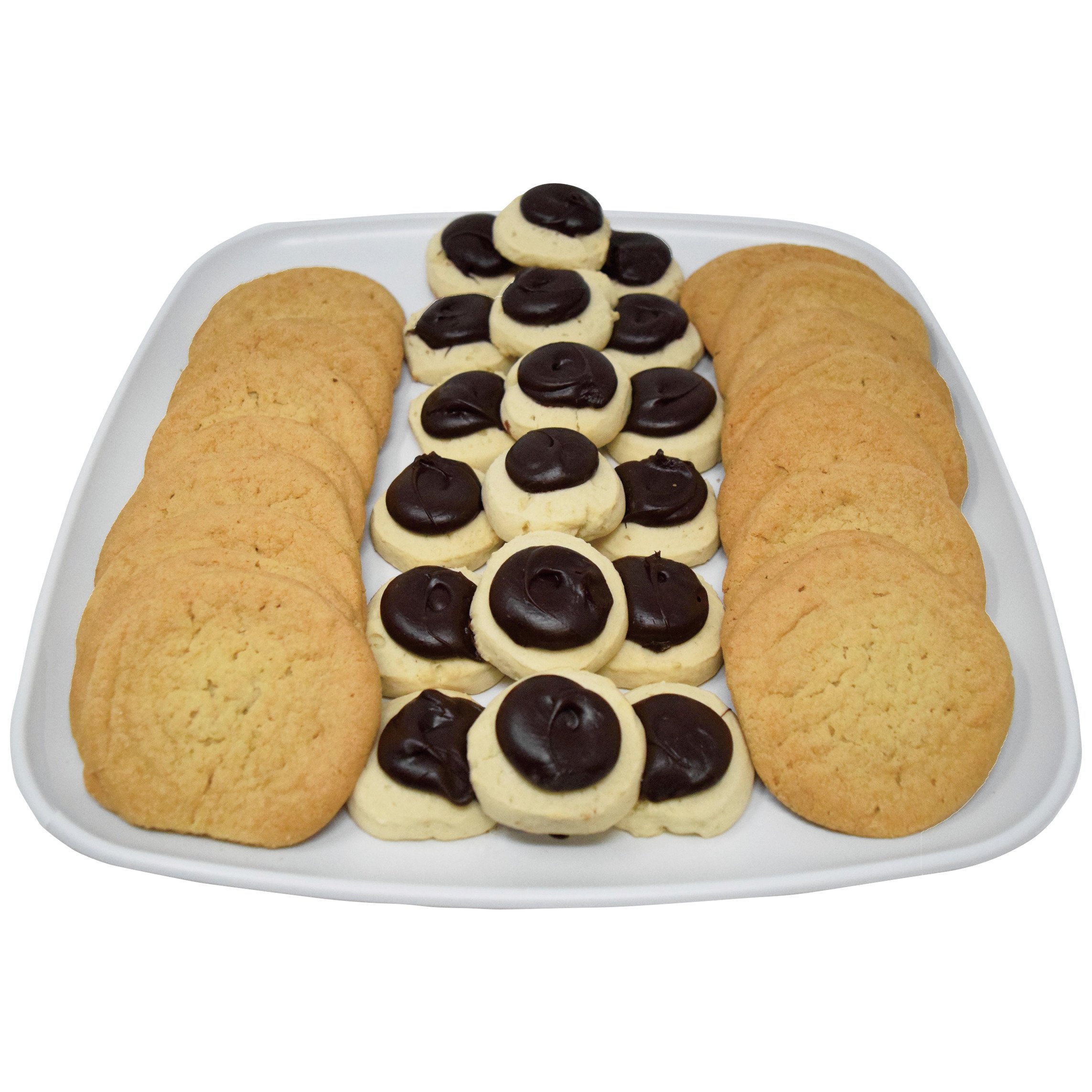 HEB Sugar Cookies and Chocolate Iced Thumbprints Tray Shop Cookies