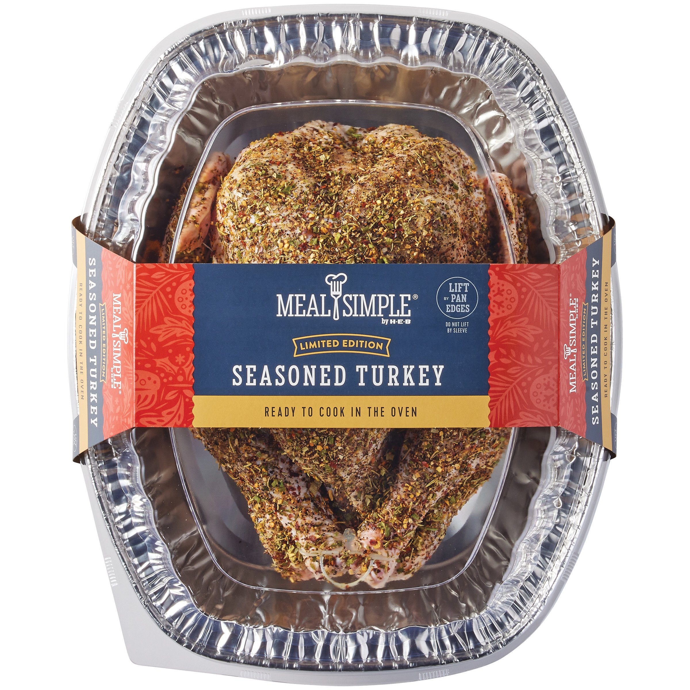 H-E-B Meal Simple Seasoned Raw Whole Turkey With Garlic Butter - Shop ...