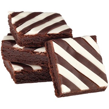 H-E-B Bakery Gourmet Fudge & Cream Cheese-Iced Brownies, 4 ct