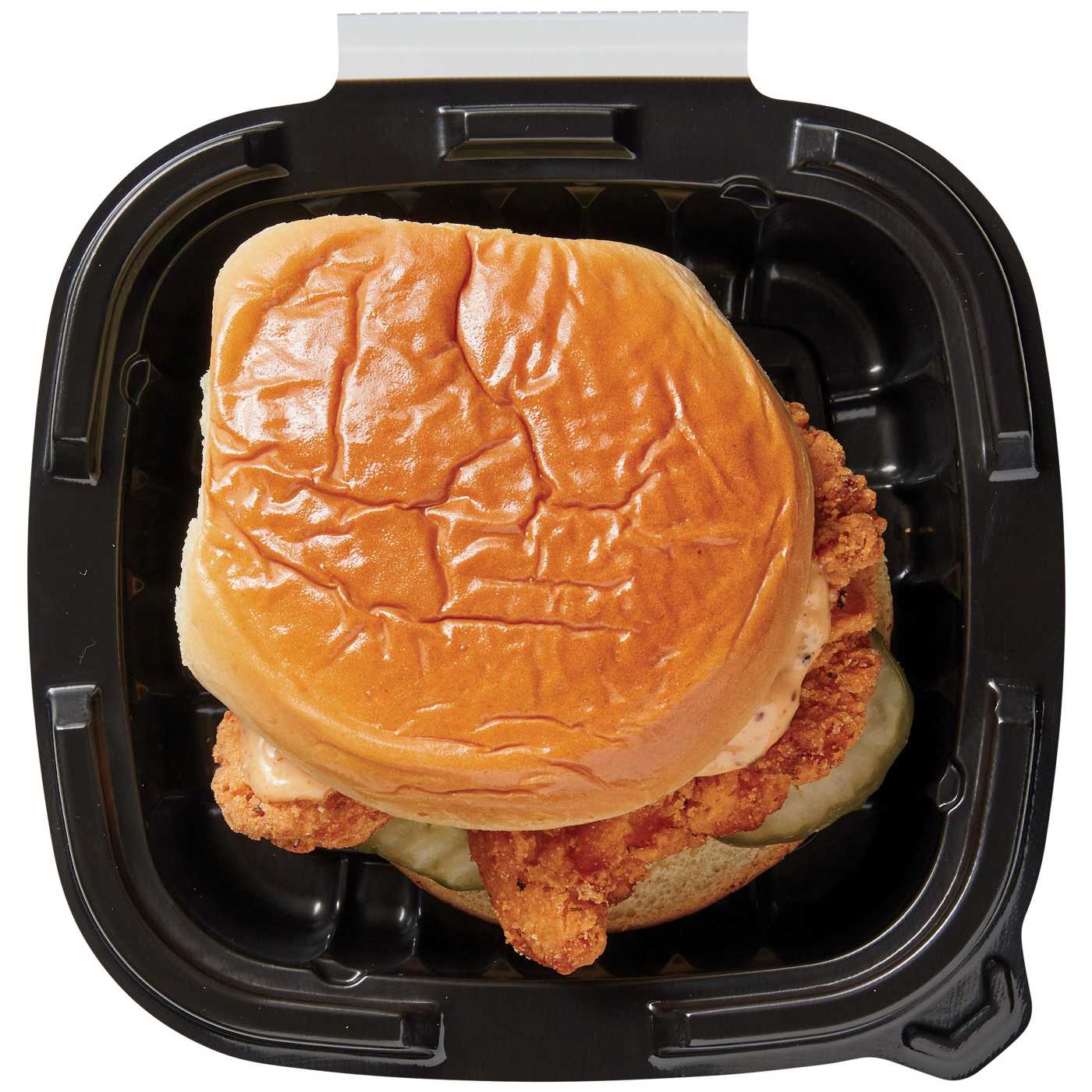 Meal Simple by H-E-B Chicken Tender Sandwich with Zesty Sauce & Pickles (Sold Hot); image 3 of 3