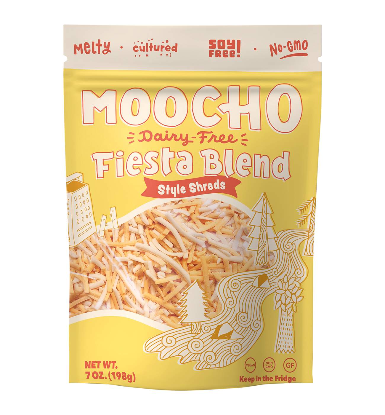 MOOCHO Dairy-Free Fiesta Blend Style Cheese Shreds; image 1 of 2