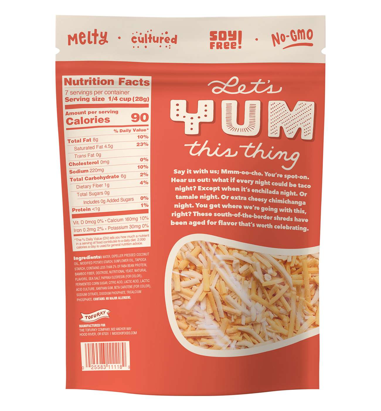 MOOCHO Dairy Free Fiesta Blend Style Cheese Shreds; image 2 of 2