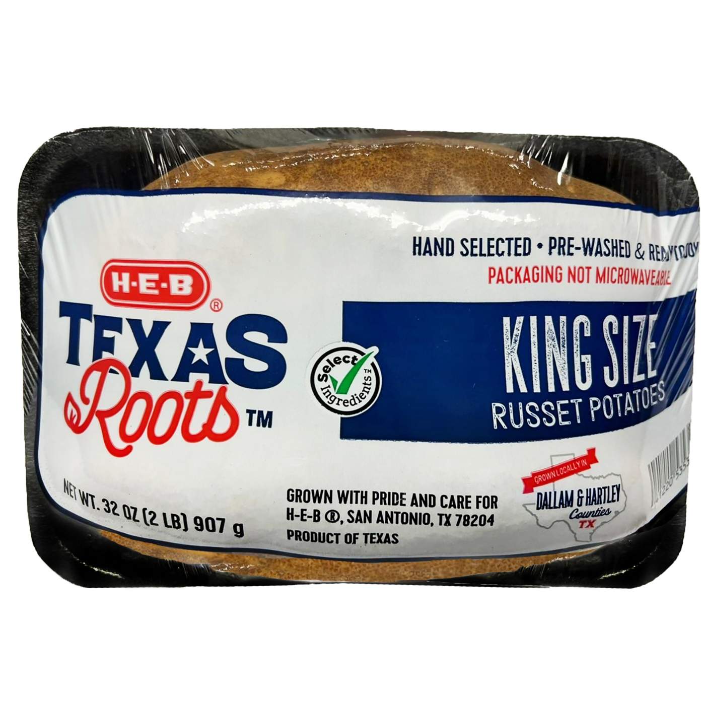 H-E-B Texas Roots Fresh King-Size Russet Potatoes; image 1 of 2