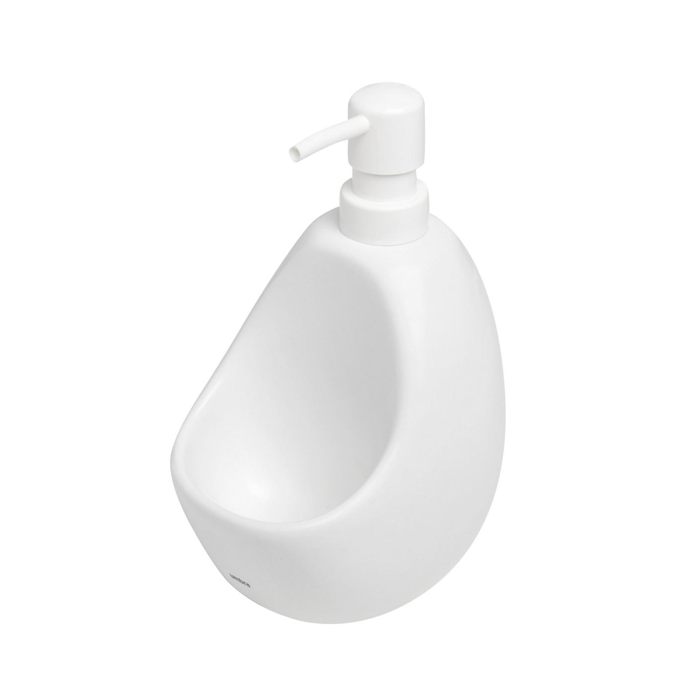 Umbra Joey Soap Pump & Scrubby - White; image 2 of 6