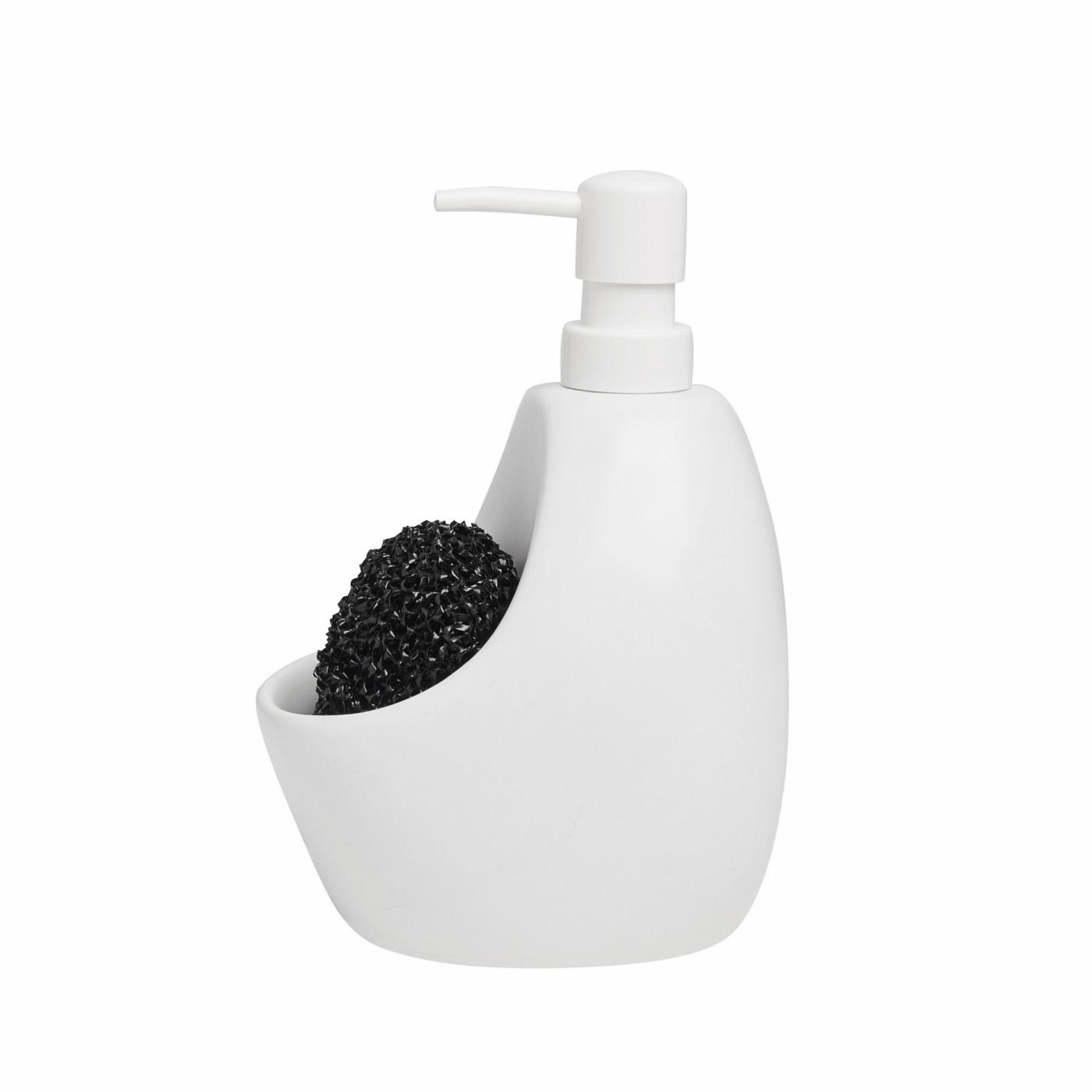 Umbra Joey Soap Pump & Scrubby - White; image 5 of 6