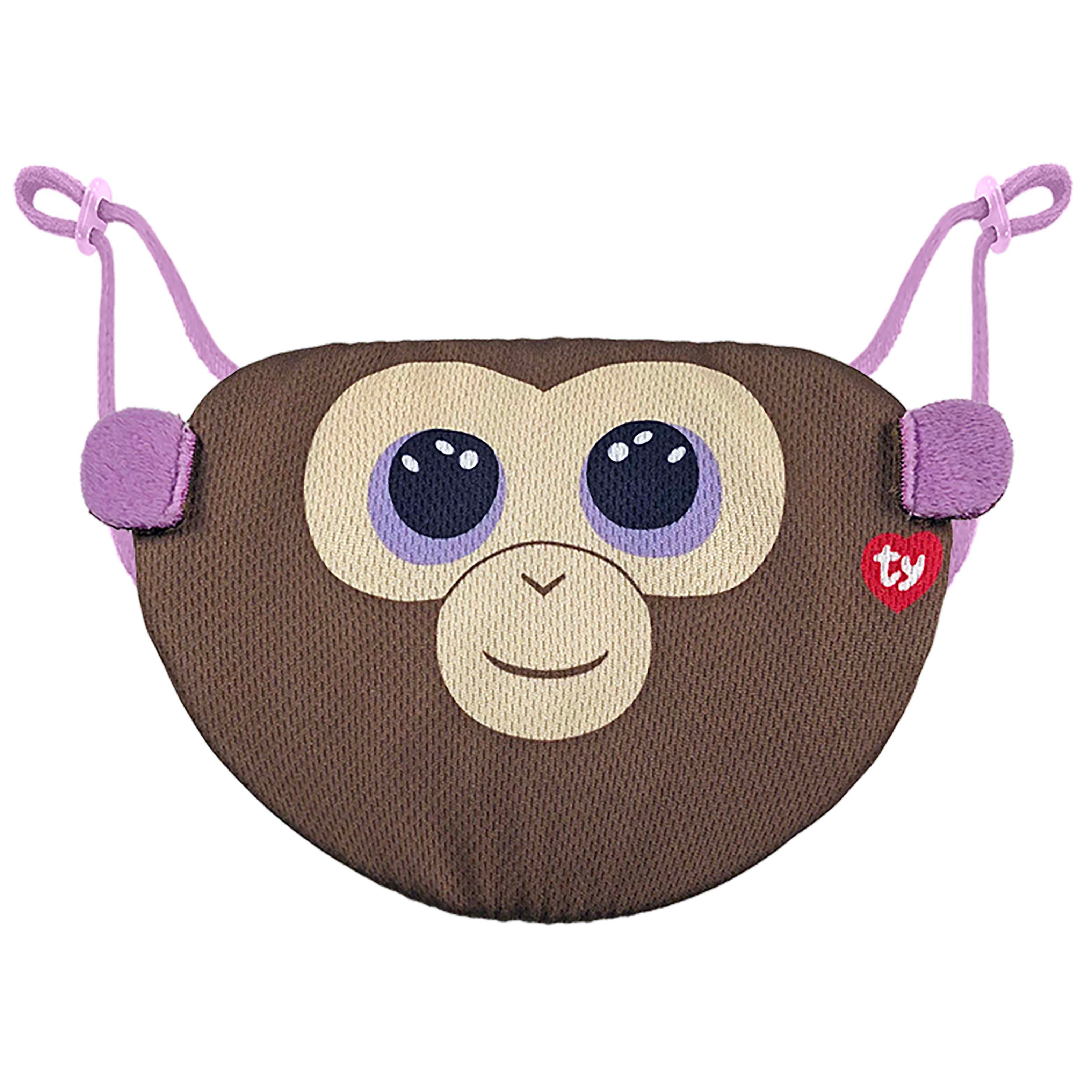 ty Beanie Boo CoconutBrown Monkey Protective Face Mask Shop Kits