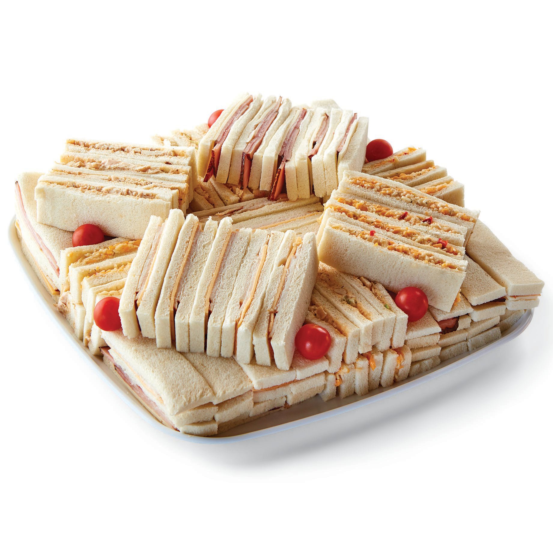 H E B Deli Large Party Tray Gourmet Finger Sandwiches Shop Standard