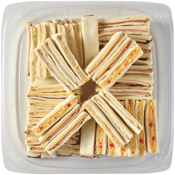 H-E-B Deli Large Party Tray - Gourmet Finger Sandwiches, 80 ct