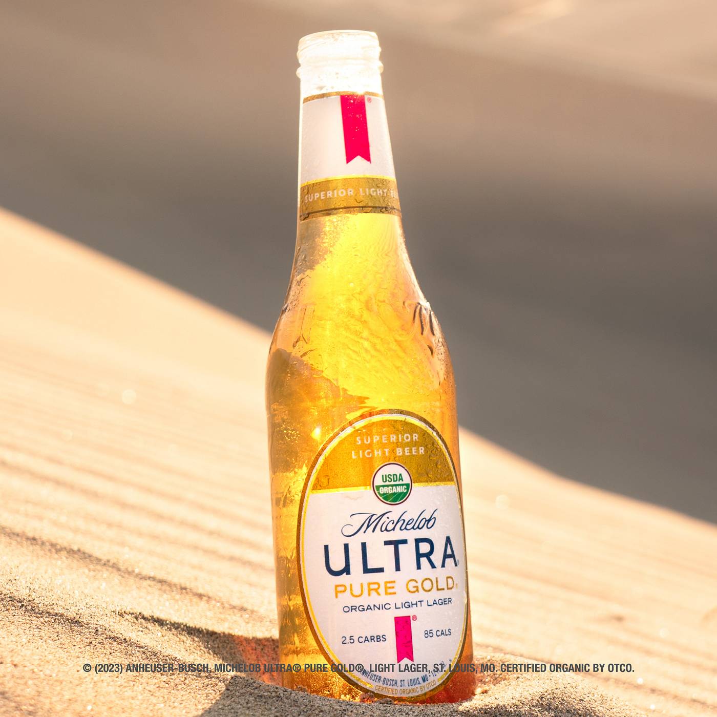 Michelob ULTRA Pure Gold Organic Light Lager Beer Bottle; image 4 of 7