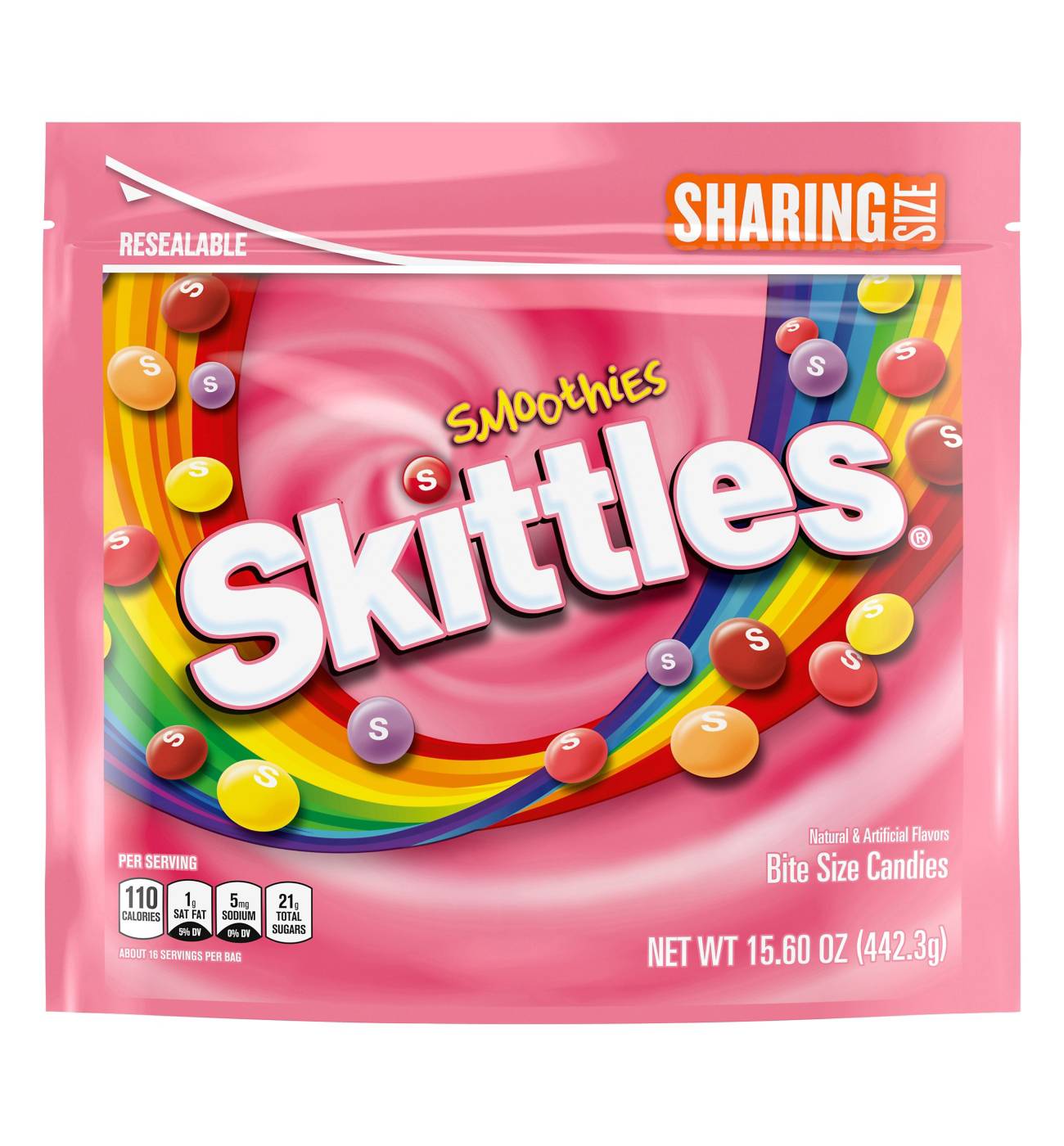 Skittles Smoothies Chewy Candy - Sharing Size; image 1 of 5