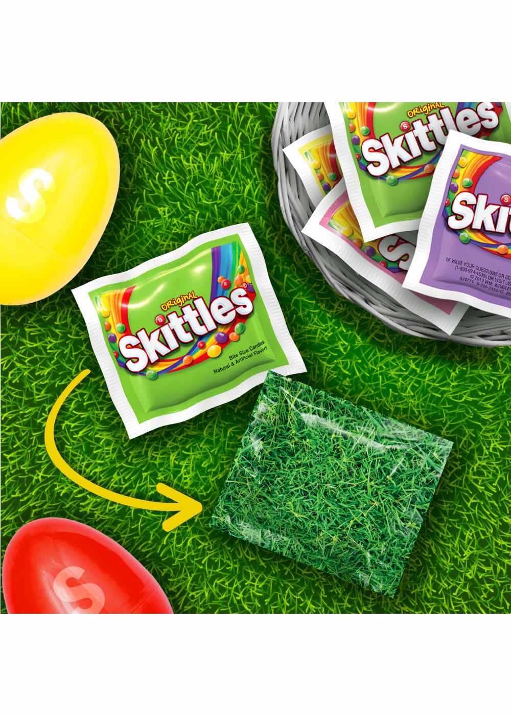 Skittles Original Fun Size Easter Egg Hunt Candy; image 4 of 7