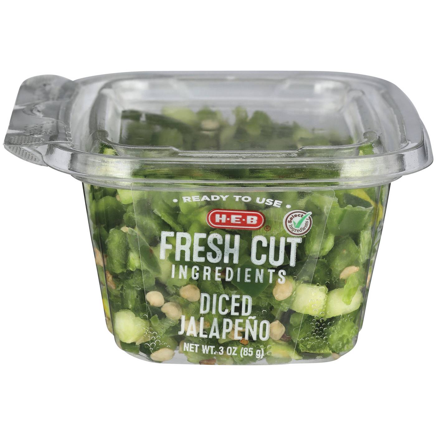 H-E-B Fresh Diced Jalapeno - Single Serve; image 1 of 2