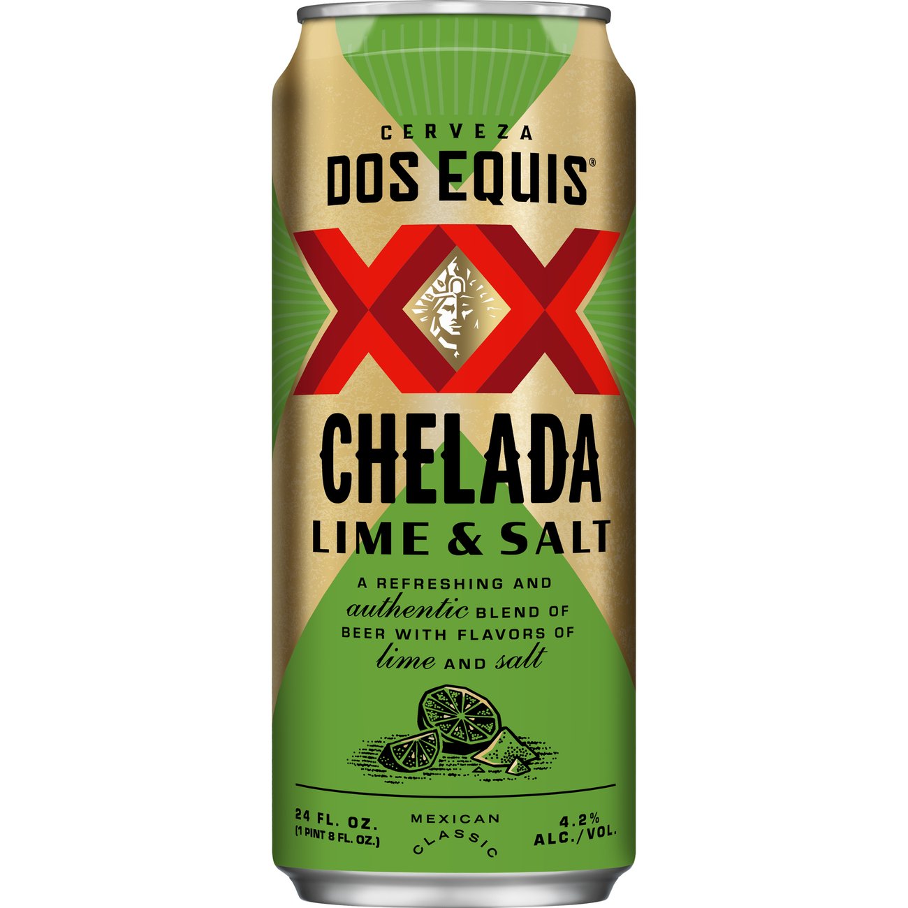 Dos Equis Lime & Salt Lager Especial Beer, 24 oz