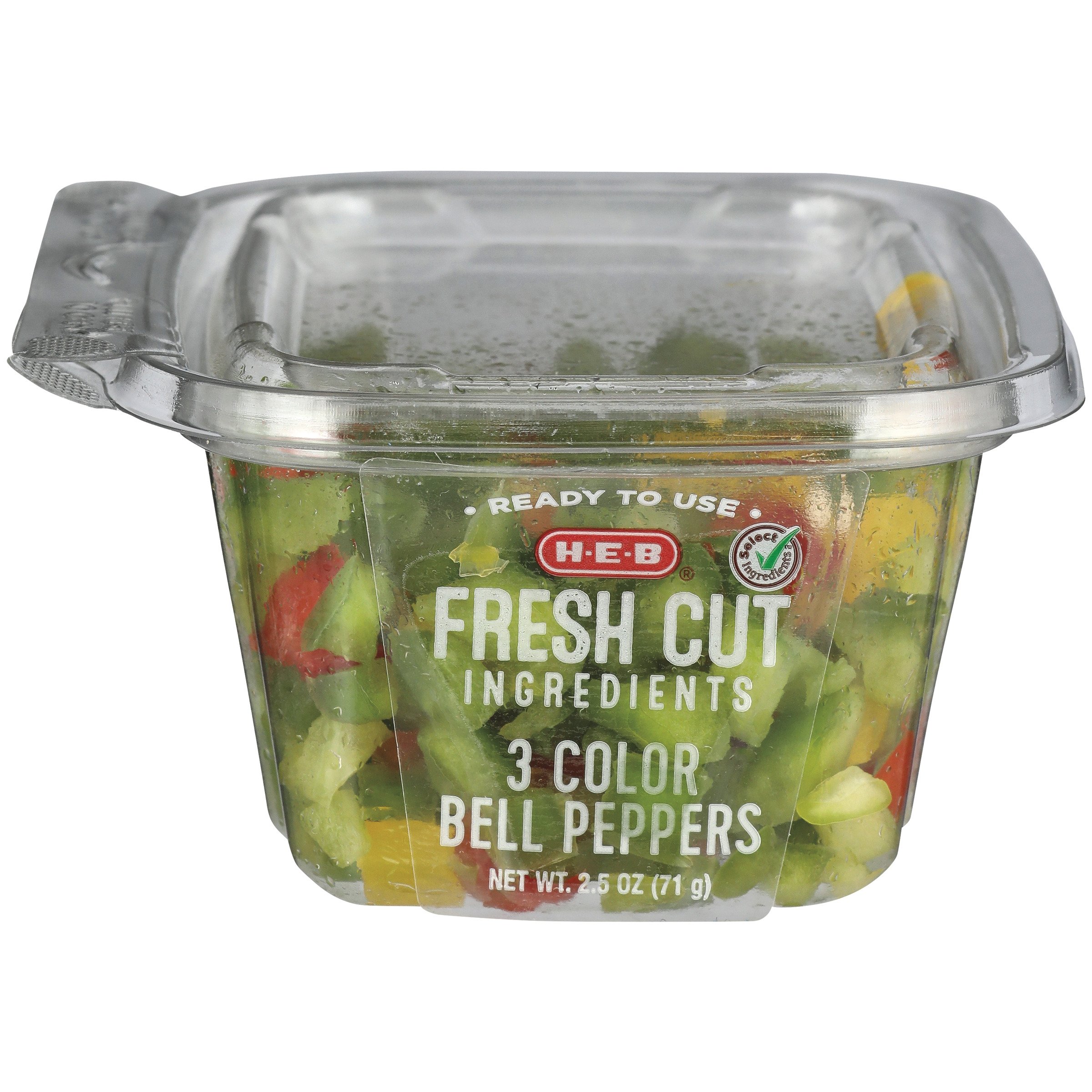 HEB Single Serve Diced 3 Color Bell Peppers Shop Peppers at HEB