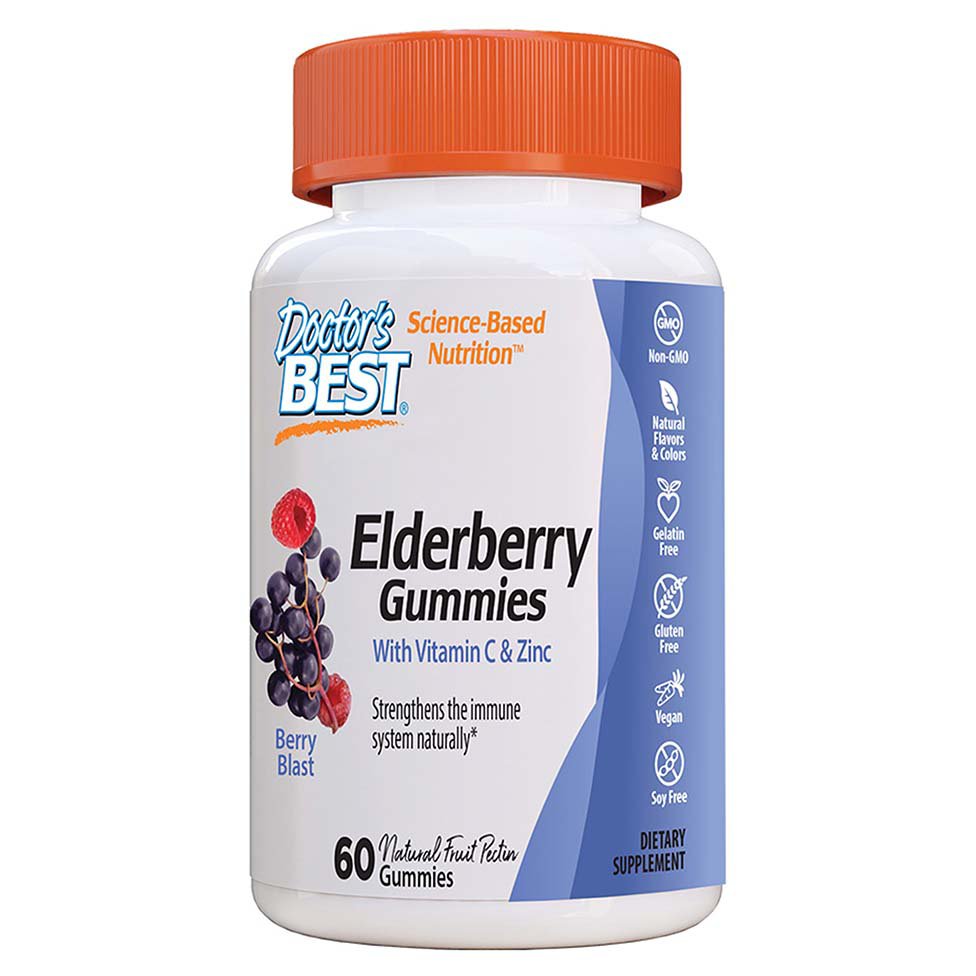 Doctor's Best Elderberry Gummies With Vitamin C And Zinc Shop Herbs