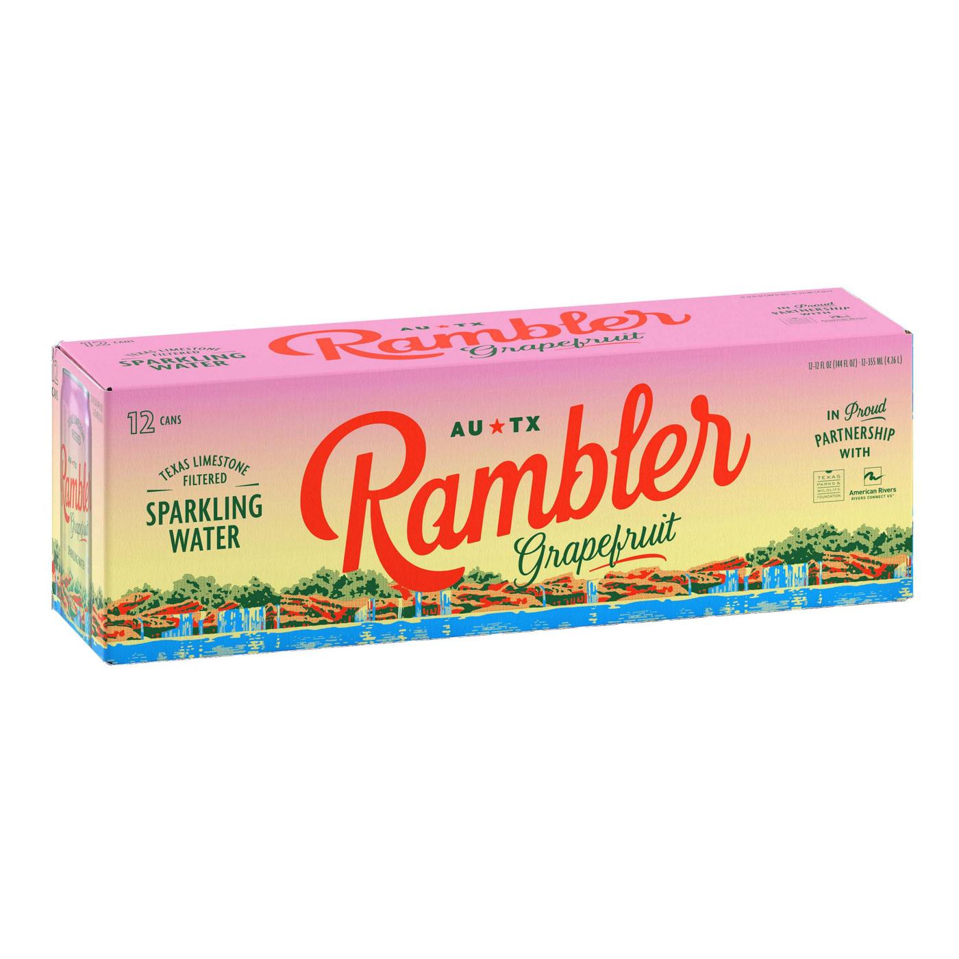 Rambler Grapefruit Sparkling Water 12 oz Cans; image 1 of 2