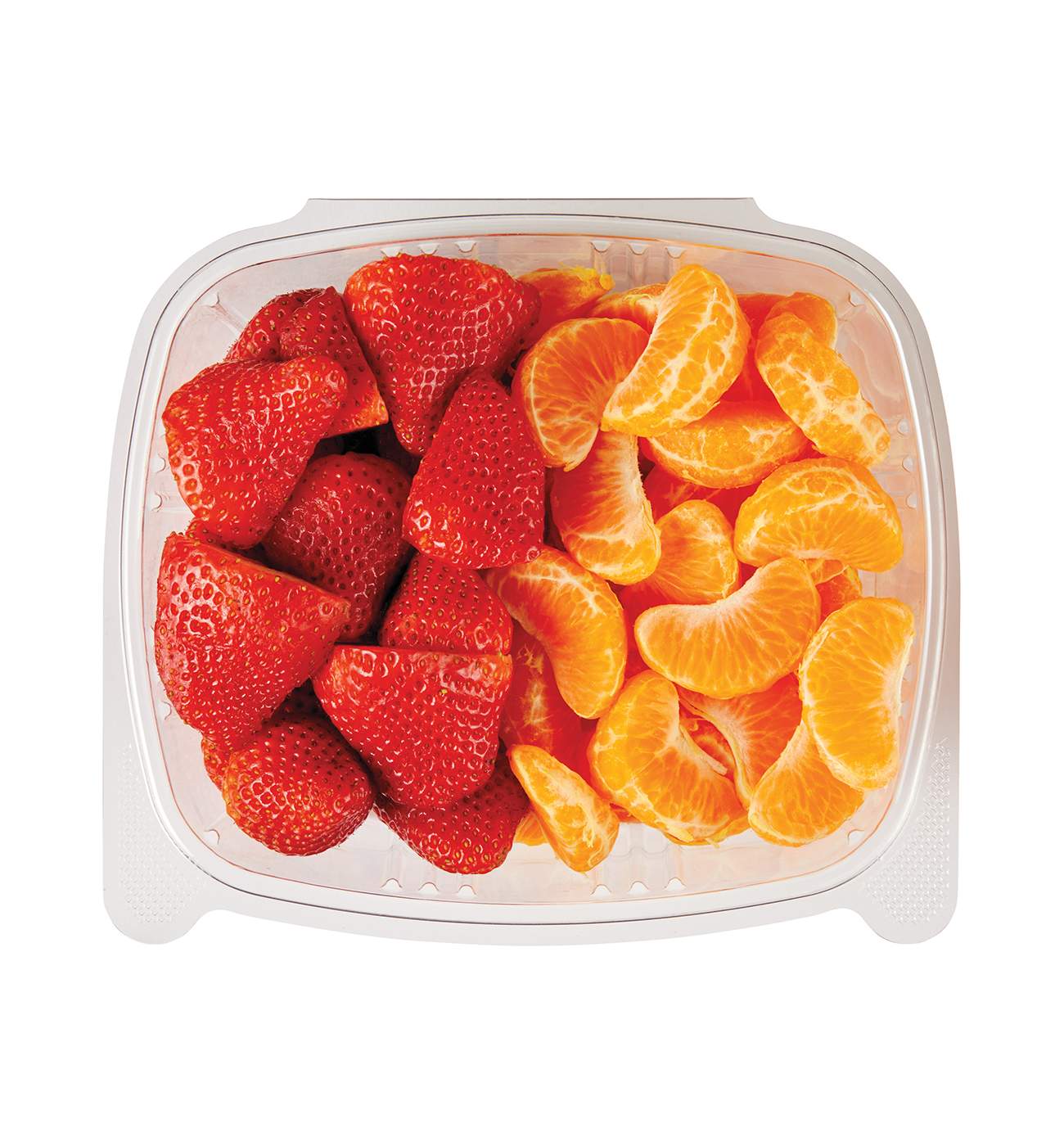 H-E-B Fresh Cut Strawberries & Peeled Mandarin Oranges - Large; image 1 of 2