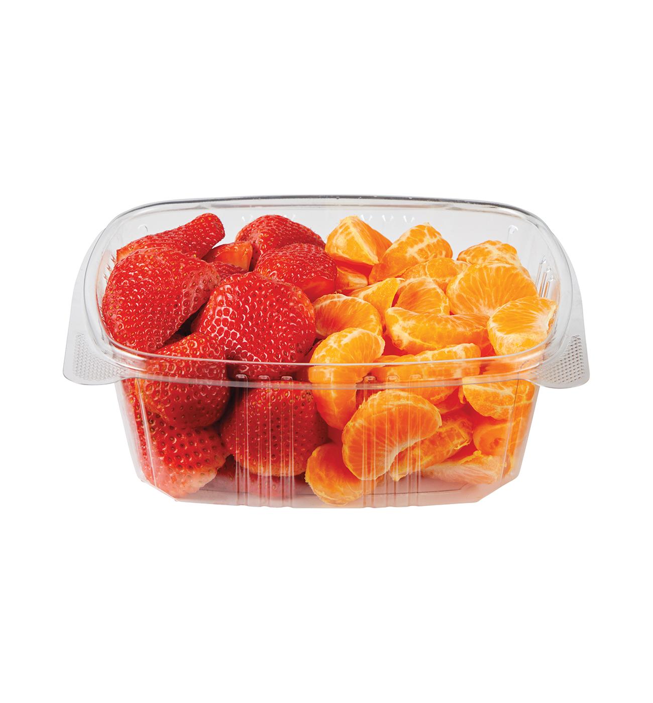 H-E-B Fresh Cut Strawberries & Peeled Mandarin Oranges - Large; image 2 of 2