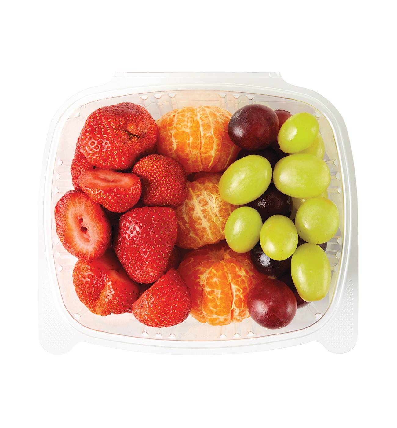 H-E-B Fresh Cut Strawberries, Mandarin Oranges & Grapes - Large; image 1 of 2