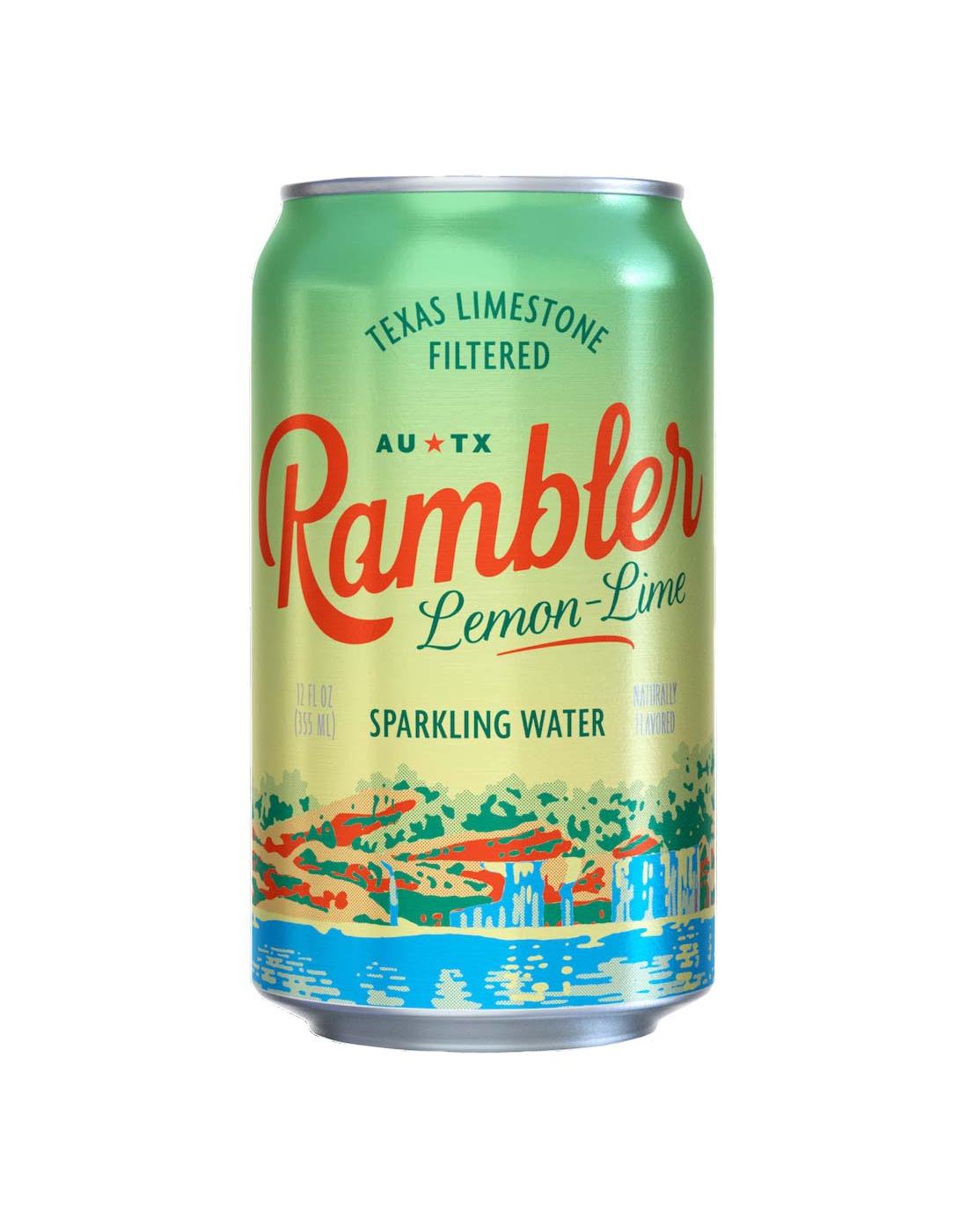 Rambler Lemon-Lime Sparkling Water 12 oz Cans; image 2 of 2