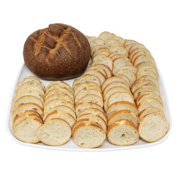 H-E-B Bakery Party Tray - Scratch-Made Sourdough Bread & Sliced Baguettes