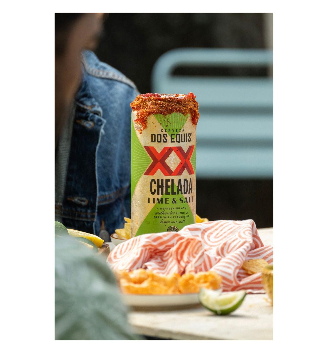 Dos Equis Lime & Salt Lager Especial Beer 6 pk Cans; image 3 of 4