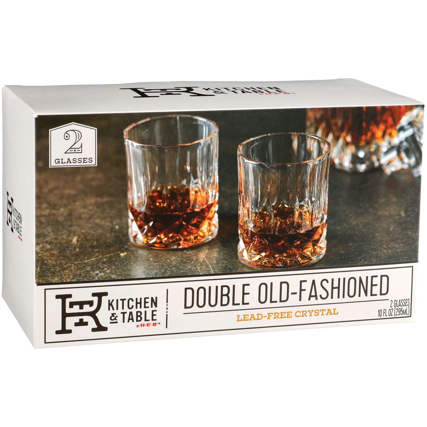 Kitchen & Table by HEB Double OldFashioned Crystal Glasses Shop