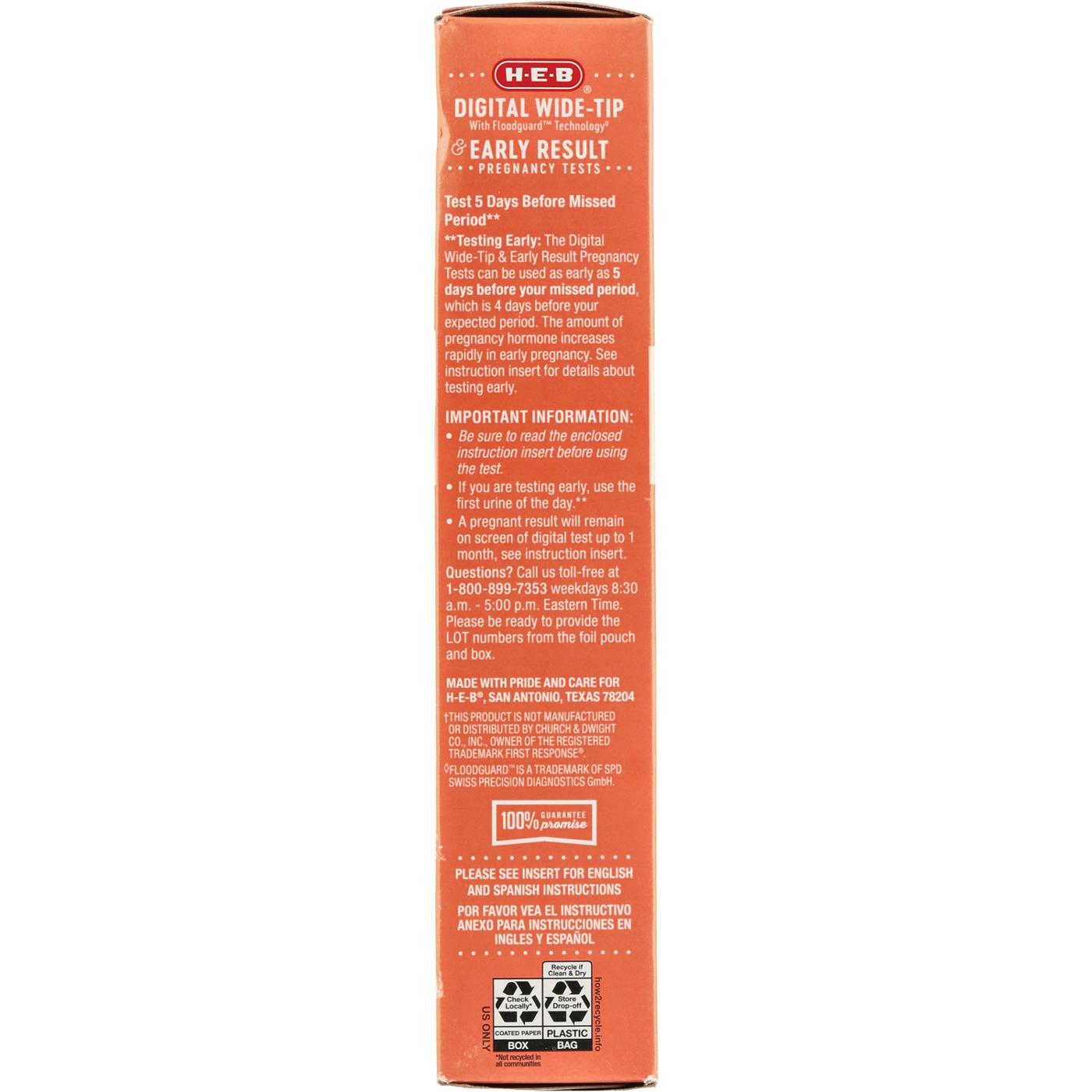 HEB Digital & Early Result Pregnancy Test Shop Pregnancy