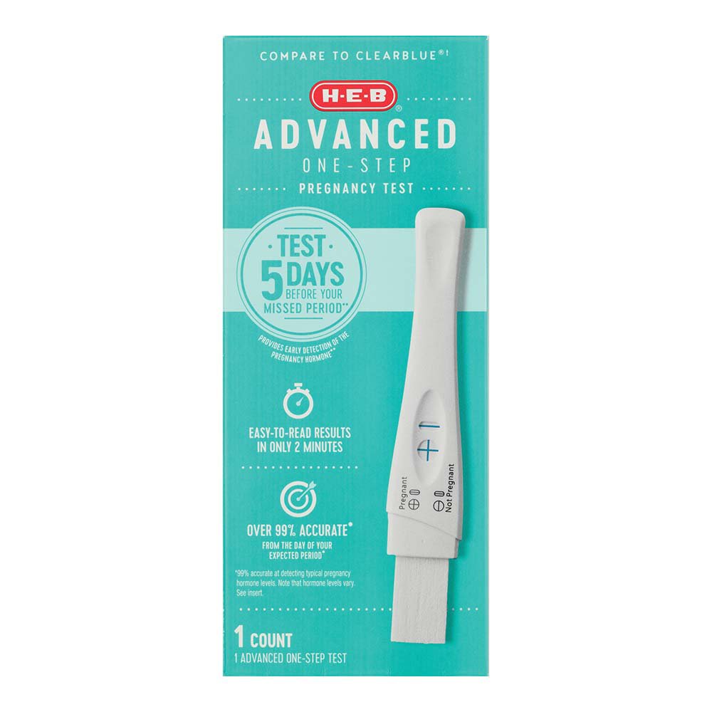 H-E-B Advanced One-Step Pregnancy Test