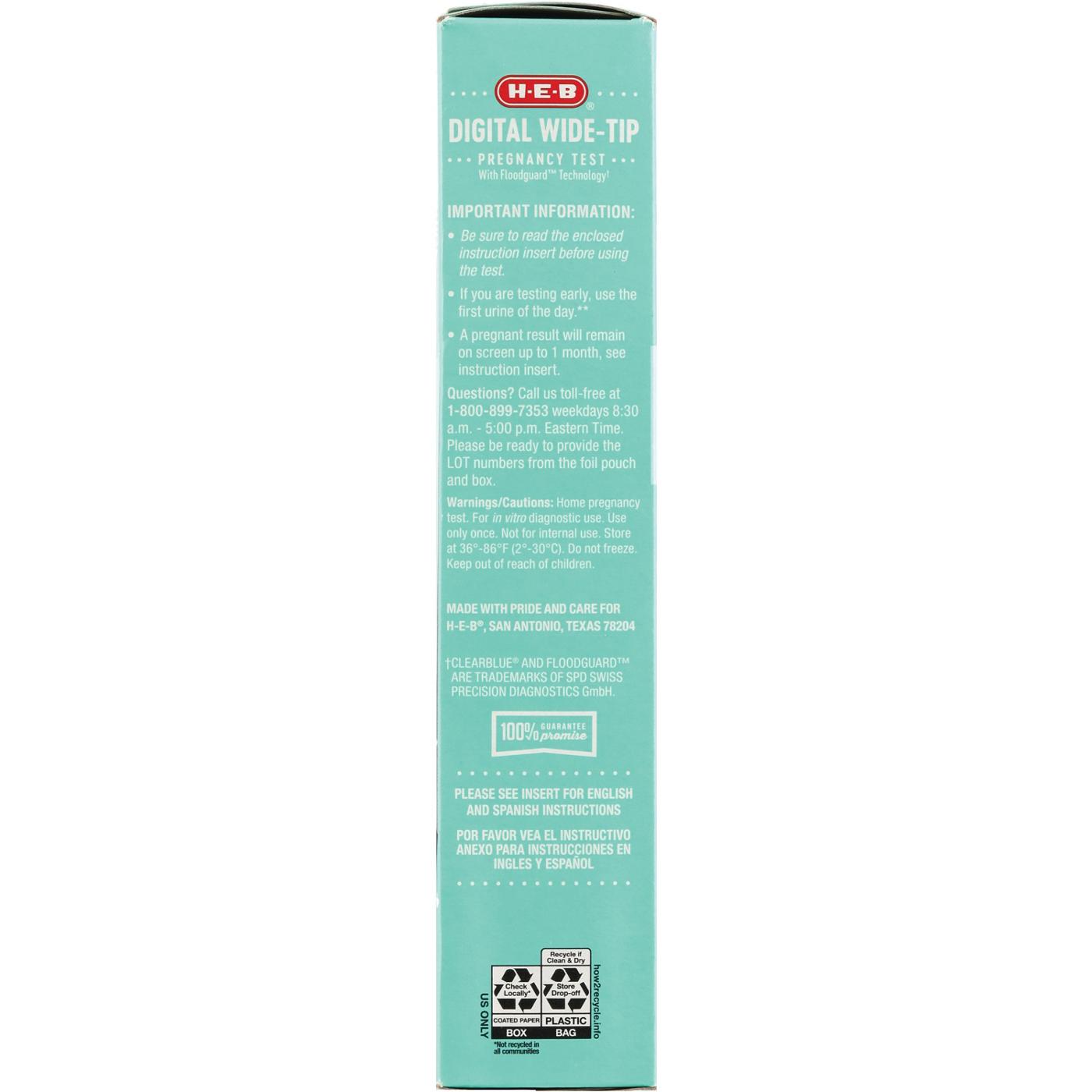 H-E-B Digital Pregnancy Test; image 2 of 2