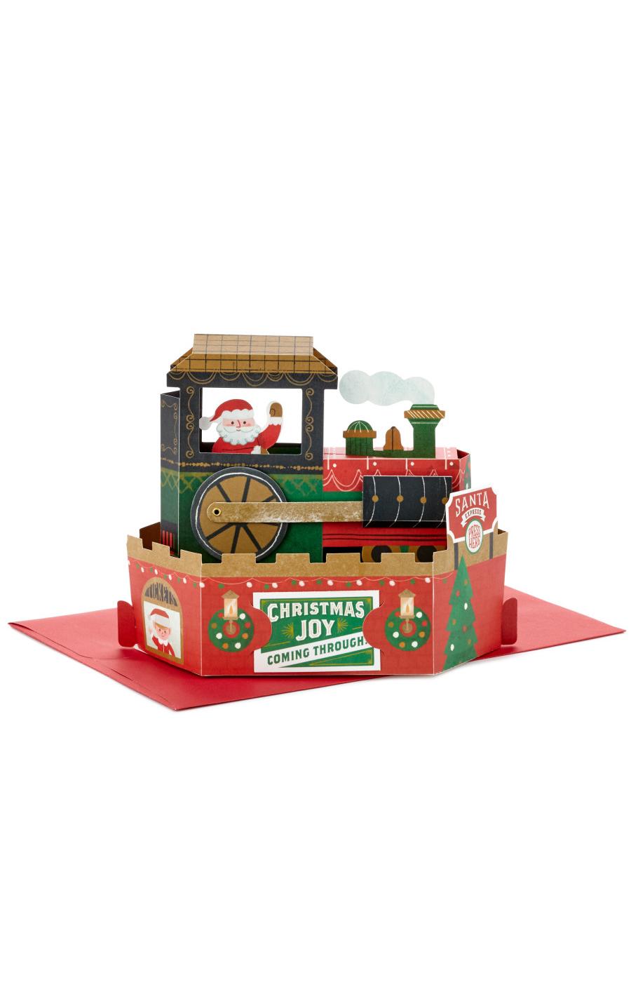 Hallmark Paper Wonder Christmas Train Musical Pop Up Card (Deck the Halls) - S8; image 1 of 7