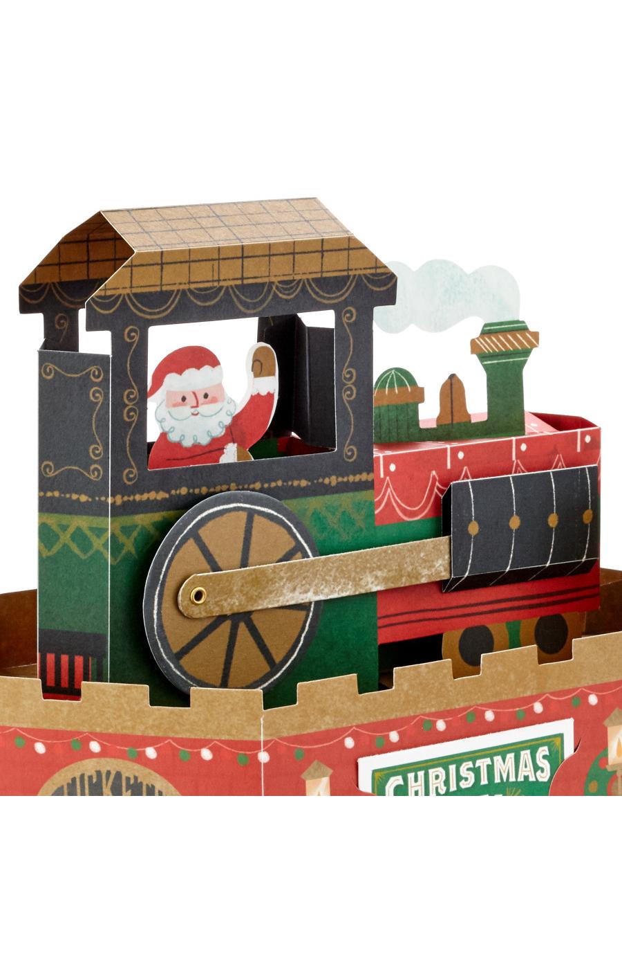 Hallmark Paper Wonder Christmas Train Musical Pop Up Card (Deck the Halls) - S8; image 5 of 7