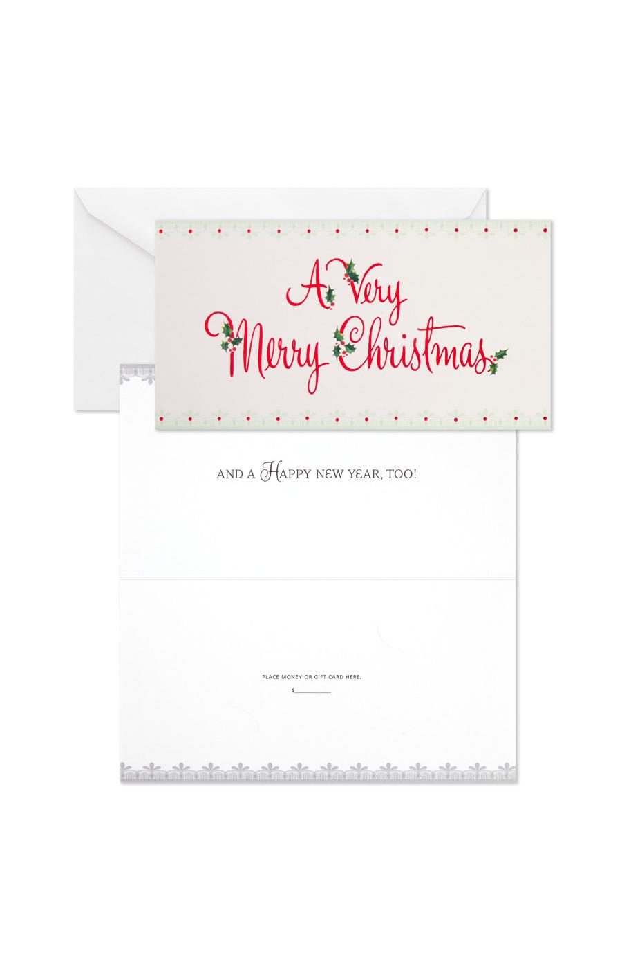 Hallmark Very Merry Christmas Money/Gift Card Holders & Envelopes - S3; image 3 of 7