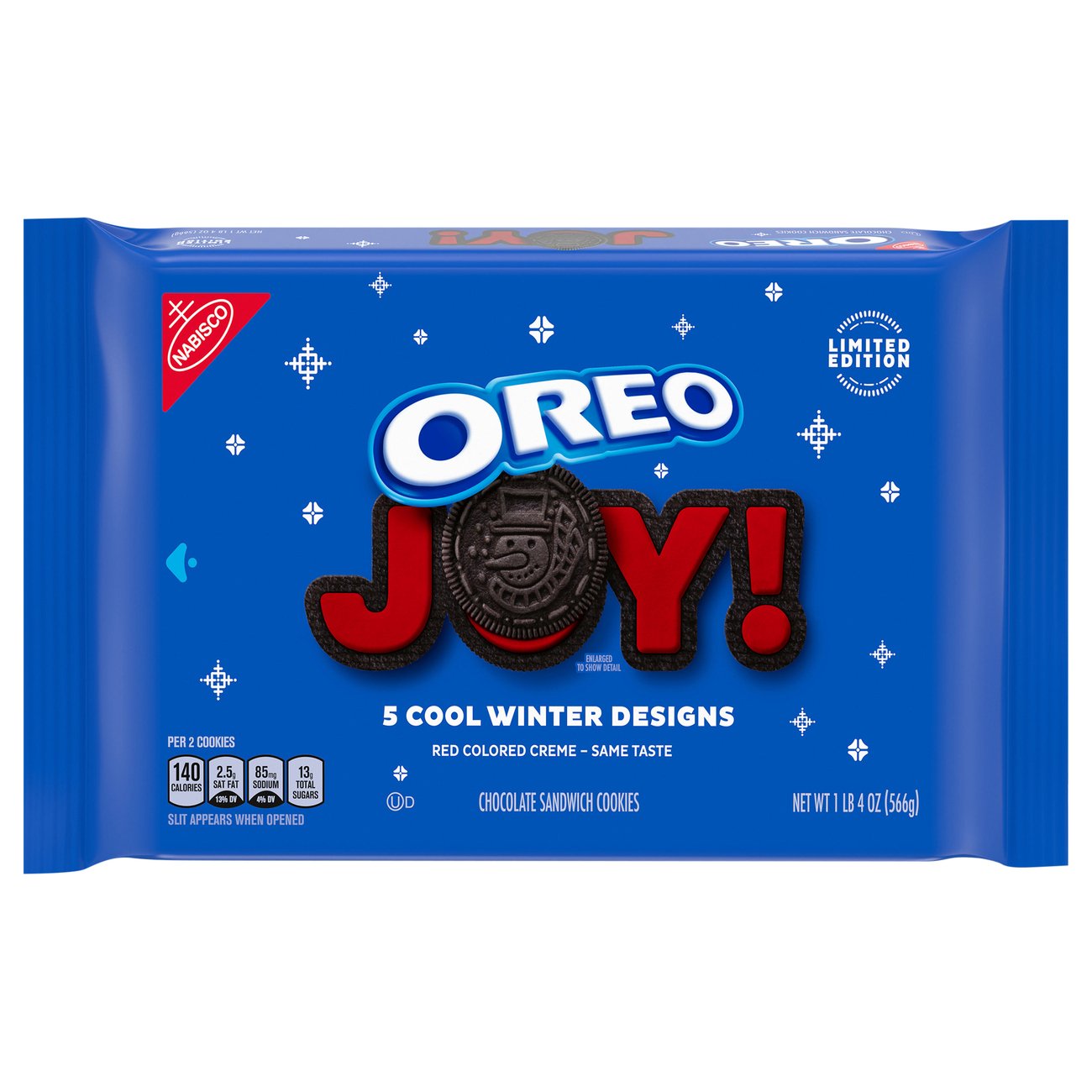 Nabisco Oreo Double Stuff Winter Sandwich Cookies Shop Cookies at HEB