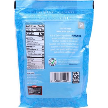 H-E-B Lightly Salted Roasted Almonds, 16 oz