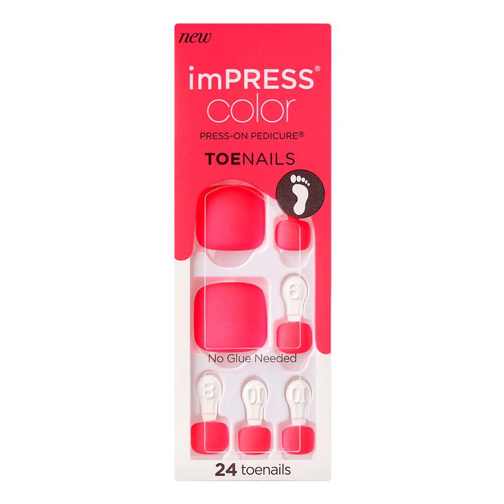 Kiss imPRESS Color PressOn Pedicure With Coffee Shop Nail Sets at HEB