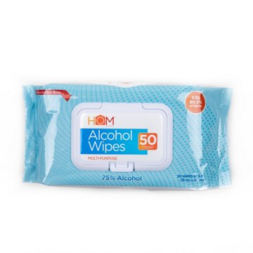 Hom Works Multi-Purpose Alcohol Wipes Twin Pack, 100 ct