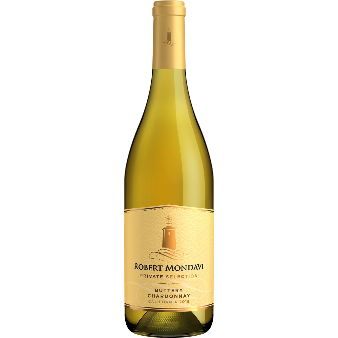 Robert Mondavi Private Selection Buttery Chardonnay California White Wine, 750 mL