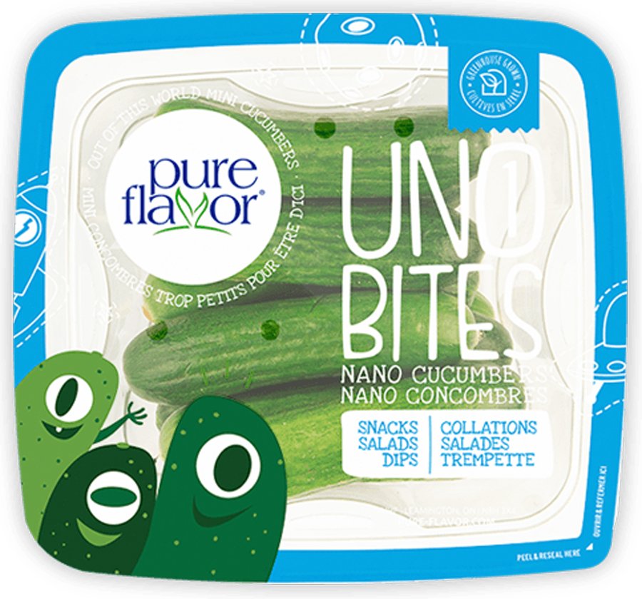 Pure Flavor Uno Bites Cucumbers, 10 oz | Central Market - Really Into Food