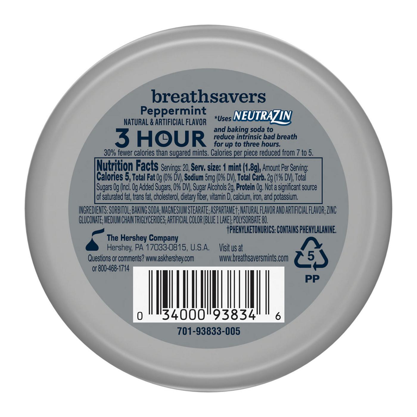 Breath Savers Peppermint Sugar Free Breath Mints; image 4 of 5