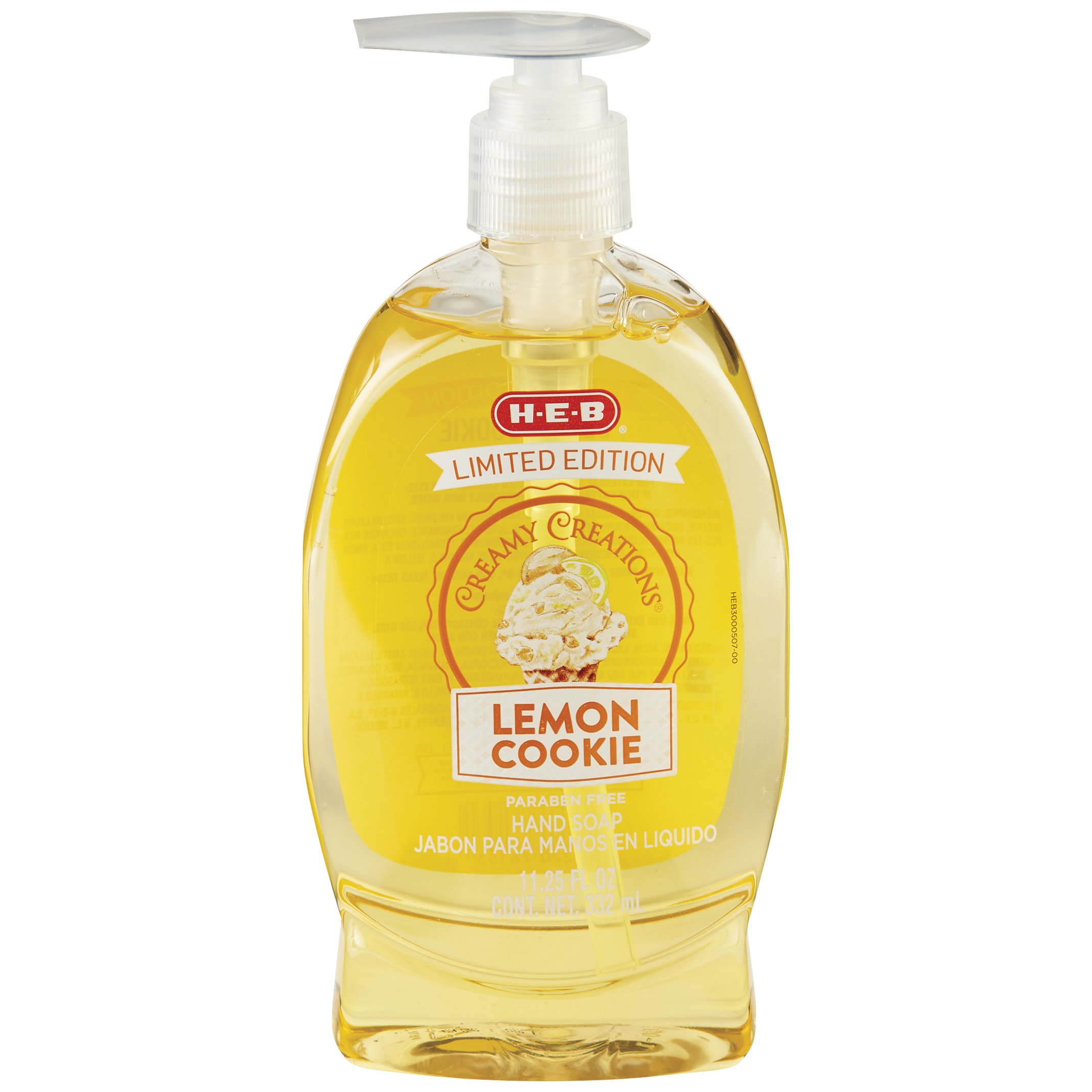 HEB Limited Edition Creamy Creations Lemon Cookie Liquid Hand Soap