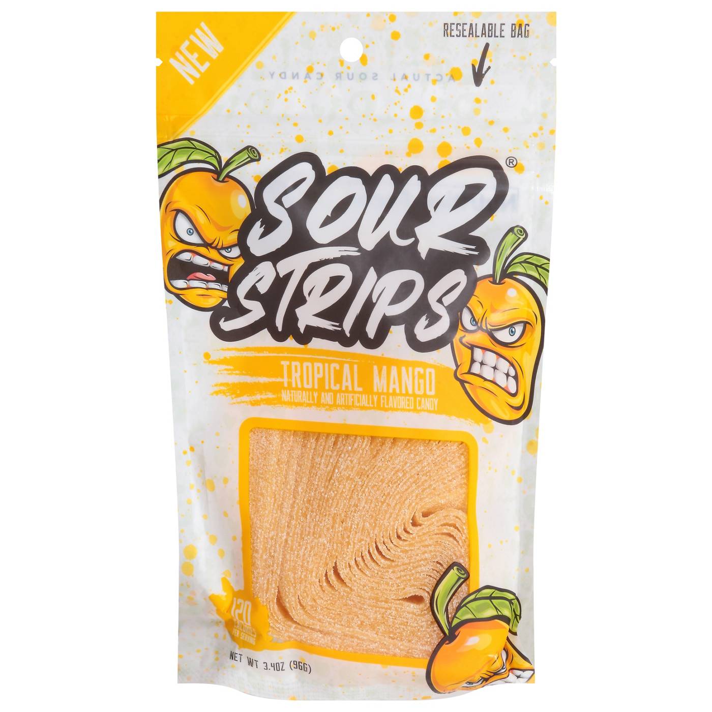 Sour Strips Tropical Mango Candy; image 1 of 2