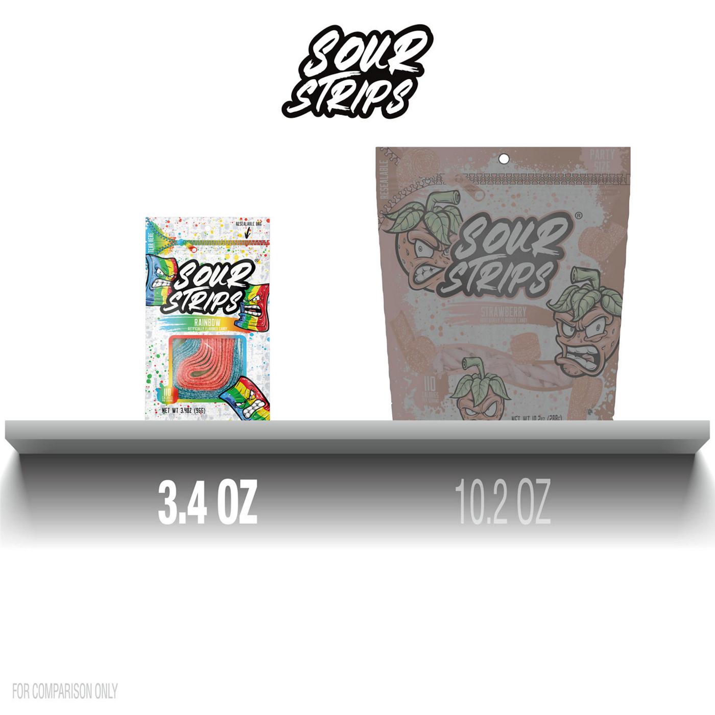 Sour Strips Rainbow Flavor Candy; image 9 of 9