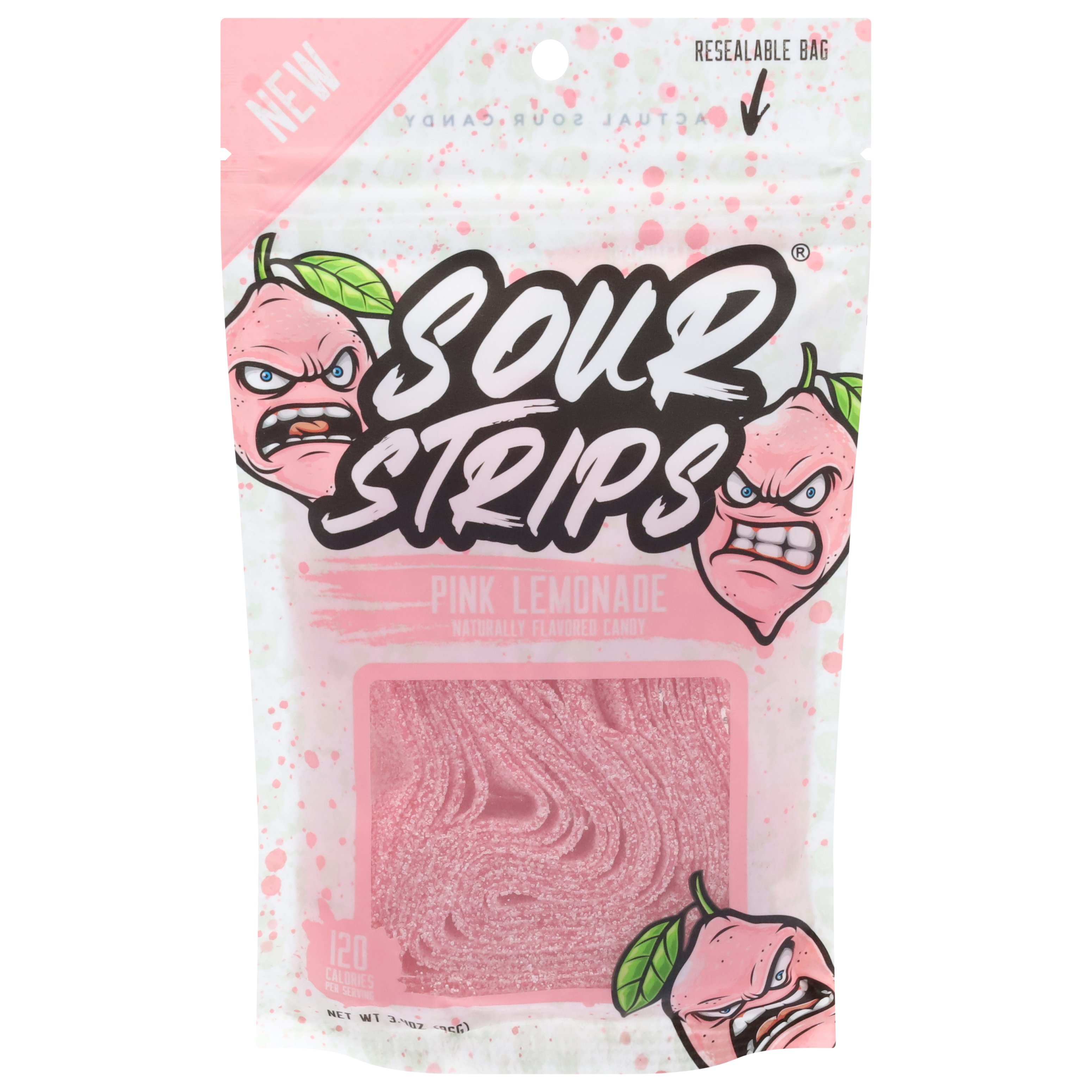 Sour Strips Pink Lemonade Shop Candy at HEB