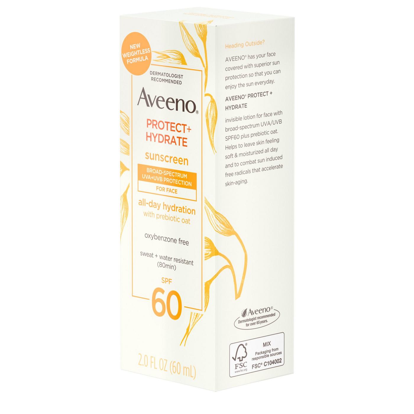 Aveeno Protect + Hydrate Face Sunscreen SPF 60; image 7 of 8