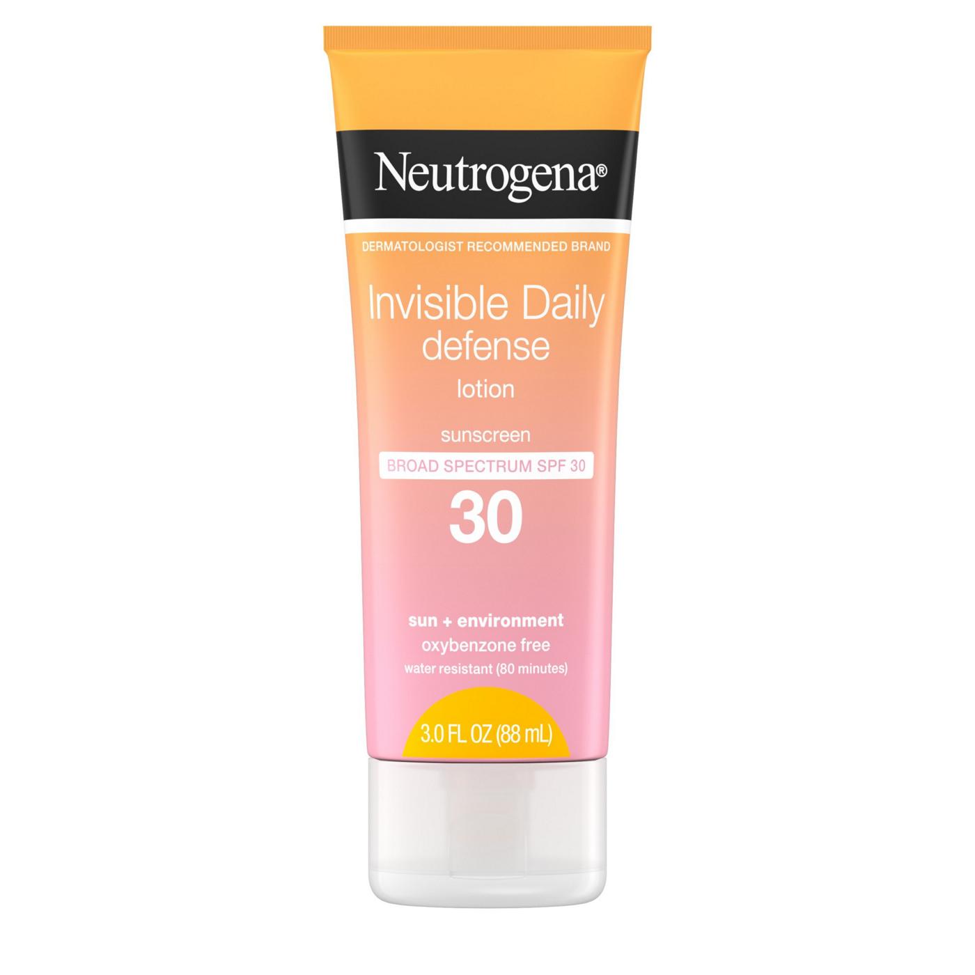 Neutrogena Invisible Daily Defense Sunscreen Lotion - SPF 30; image 1 of 5
