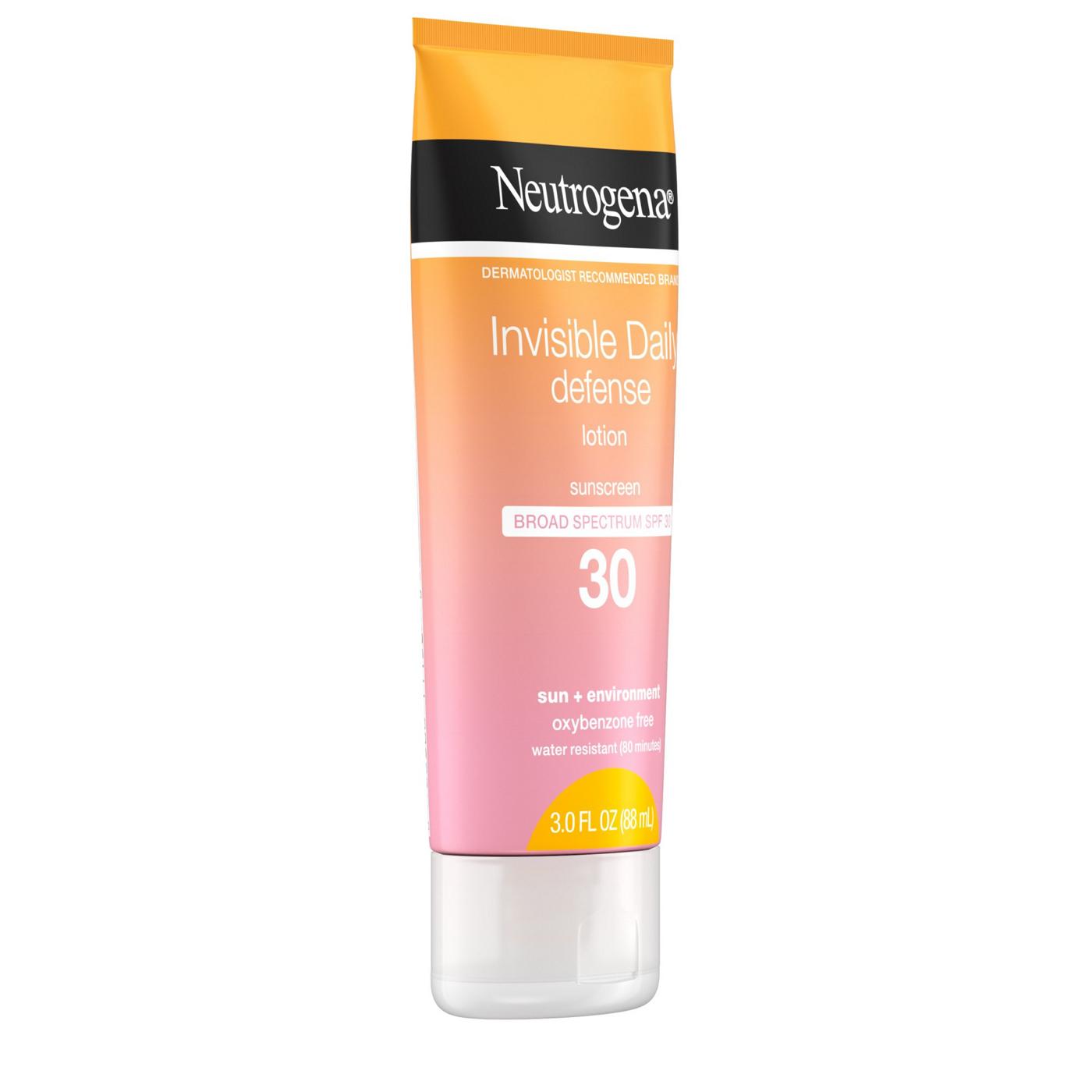 Neutrogena Invisible Daily Defense Sunscreen Lotion - SPF 30; image 3 of 5